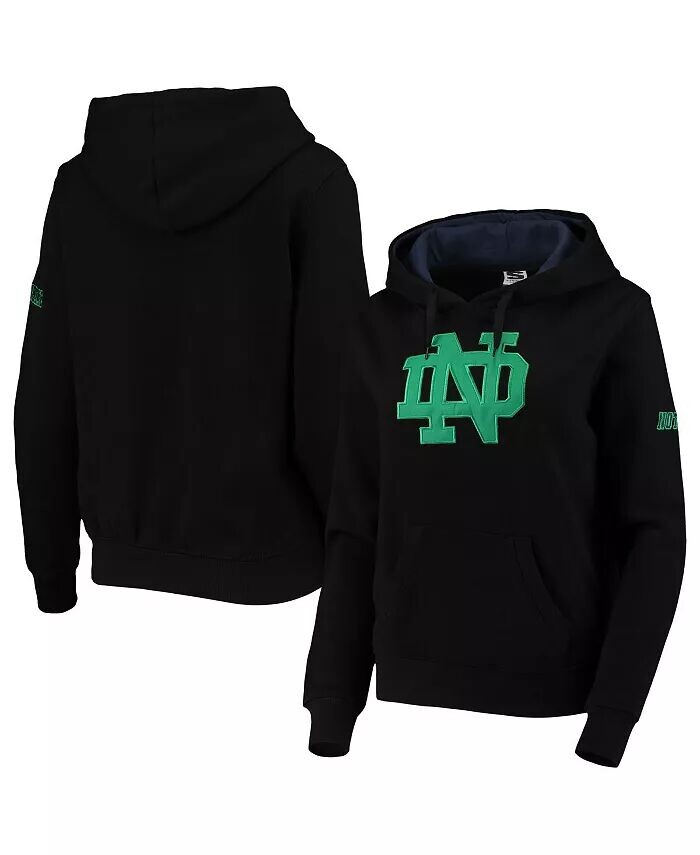 

Черный женский пуловер с большим логотипом Notre Dame Fighting Irish Stadium Athletic