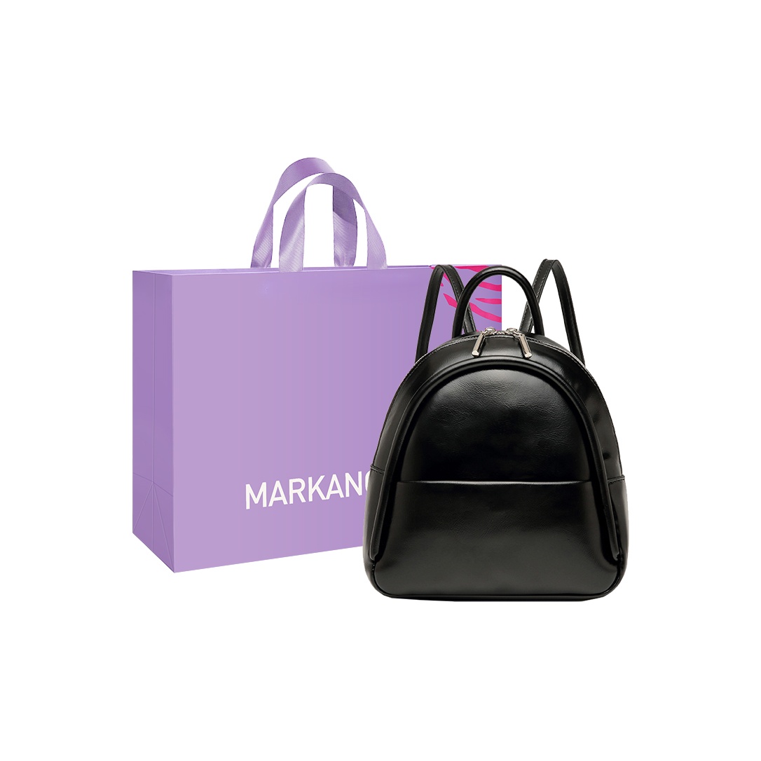 

MARKANGARO Средний рюкзак унисекс коричневый, Black