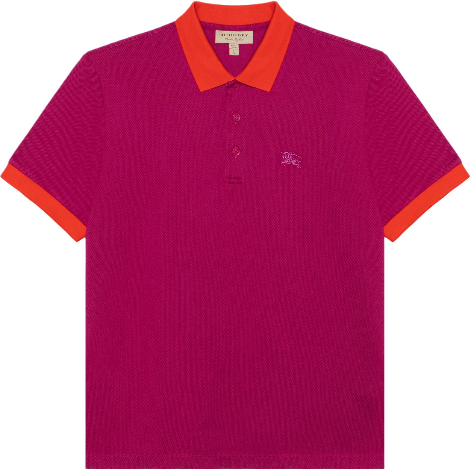 

Burberry Розовая поло для мужчин, Розовый, Burberry Розовая поло для мужчин