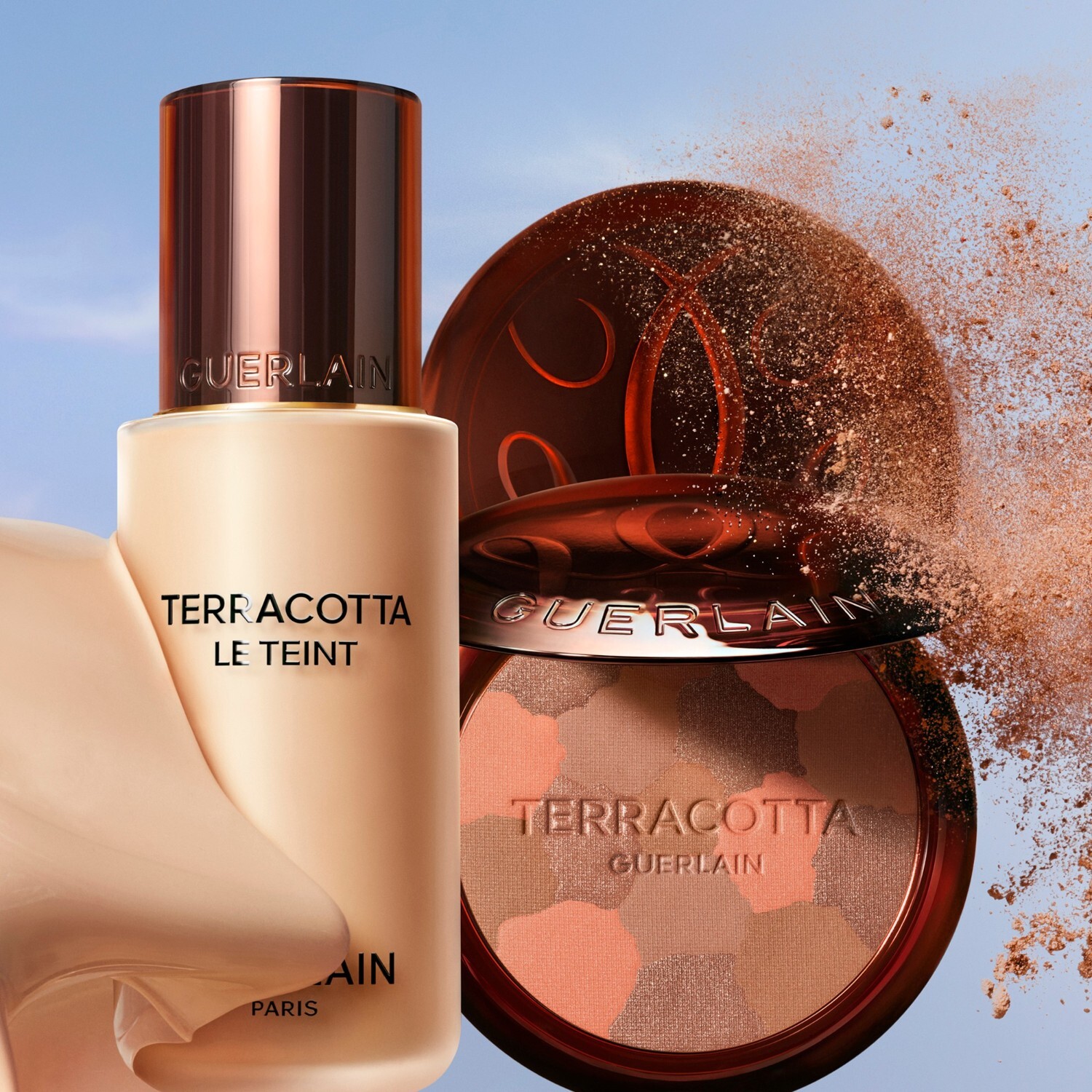 Бронзер terracotta en plein soleil Guerlain, medium warm 03, вес 10 гр. — фото 4