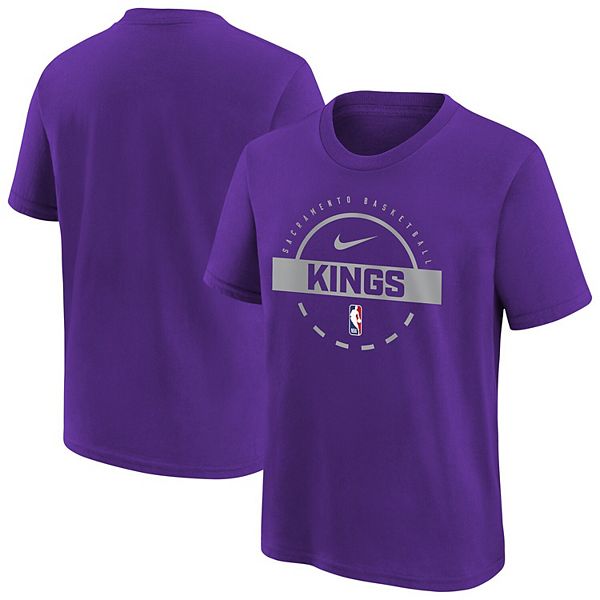 Футболка для тренировок Sacramento Kings, молодежная, фиолетовая Nike — фото 2