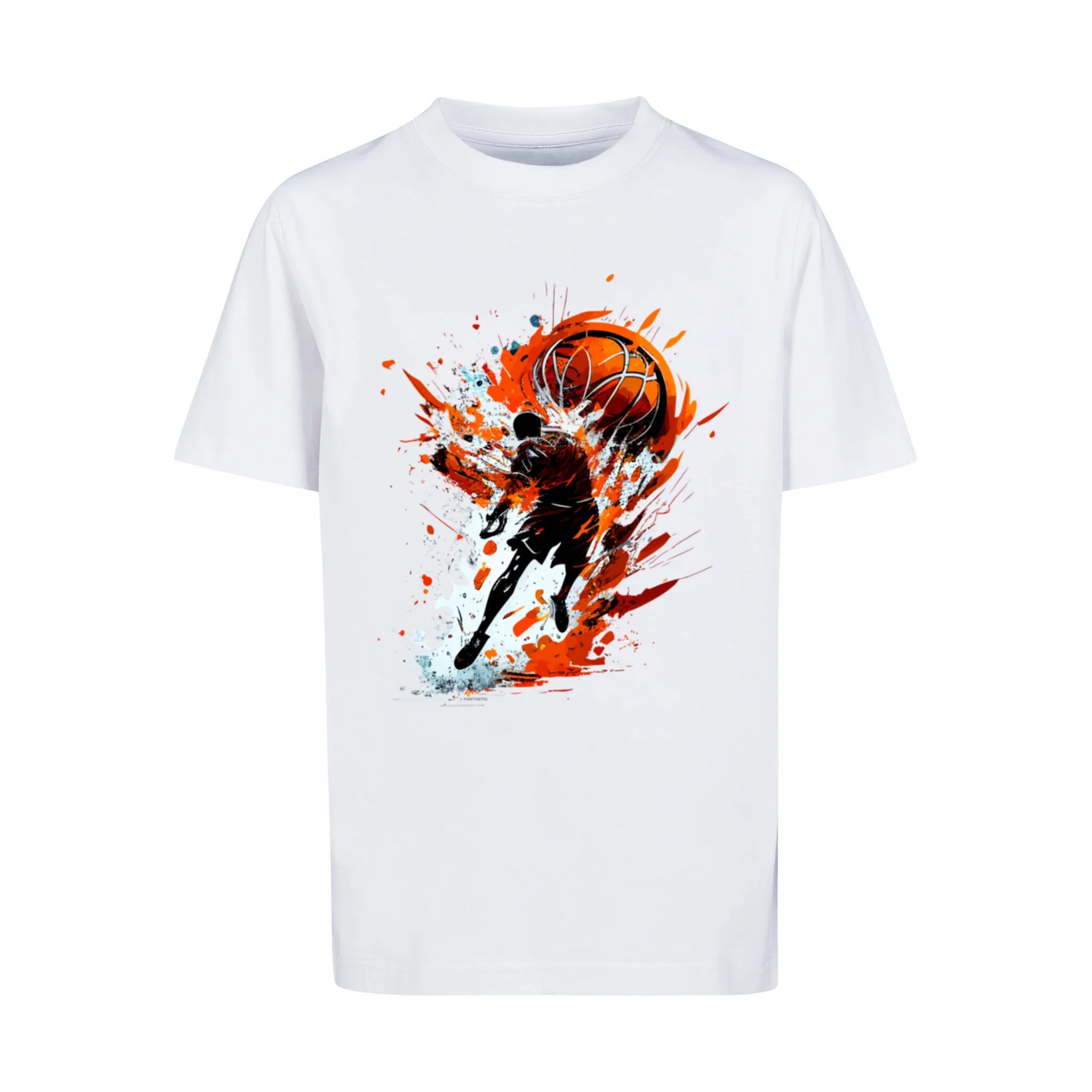 

F4NT4STIC Футболка "Basketball Splash Sport UNISEX", принт, белый
