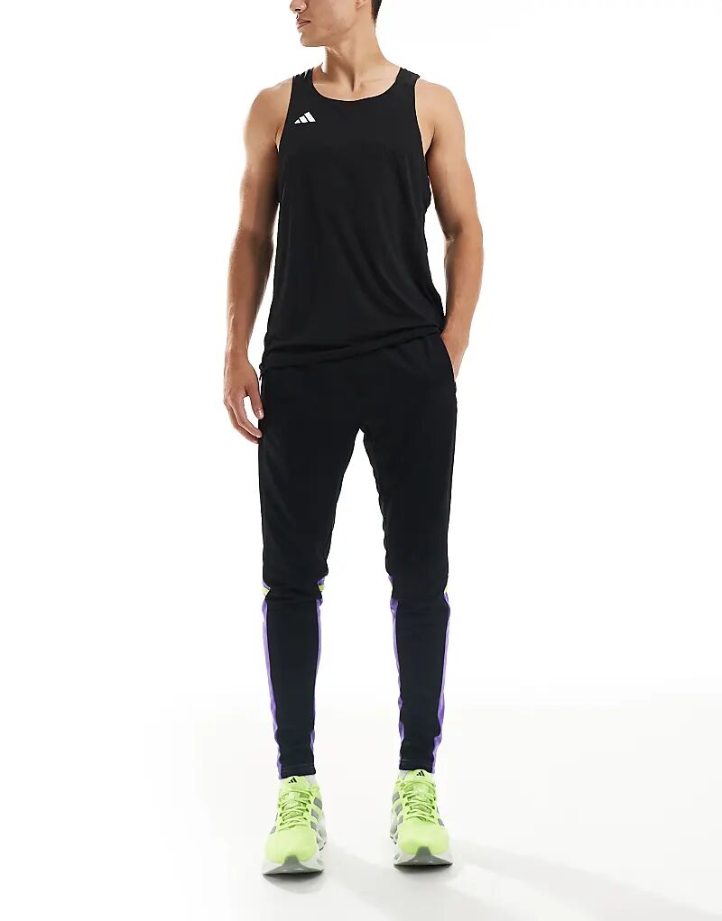 Тренировочные брюки adidas Football Squadra 25 в черно-фиолетовом цвете Adidas Performance — фото 2