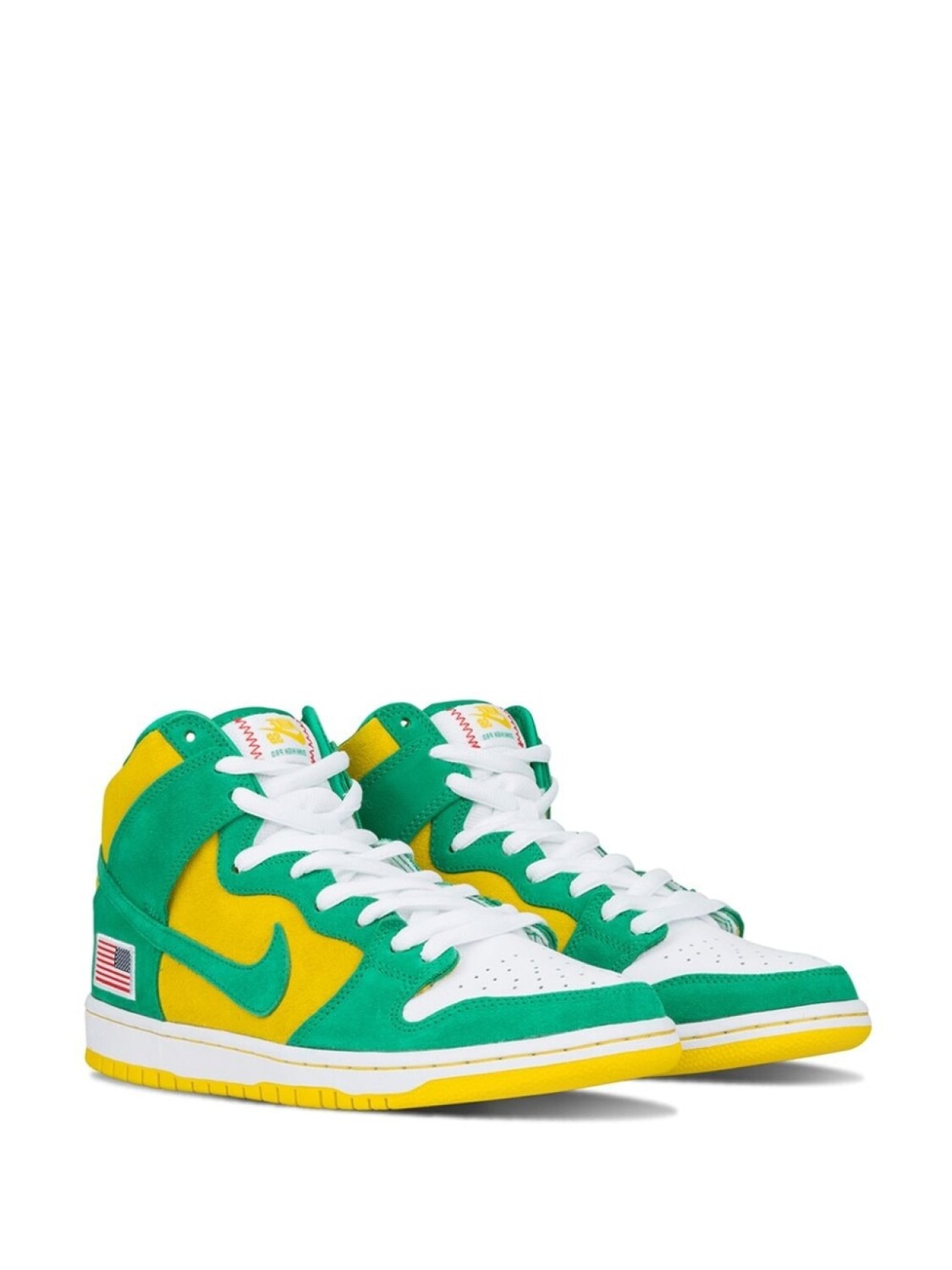 Nike высокие кеды Dunk High Pro SB, зеленый — фото 2