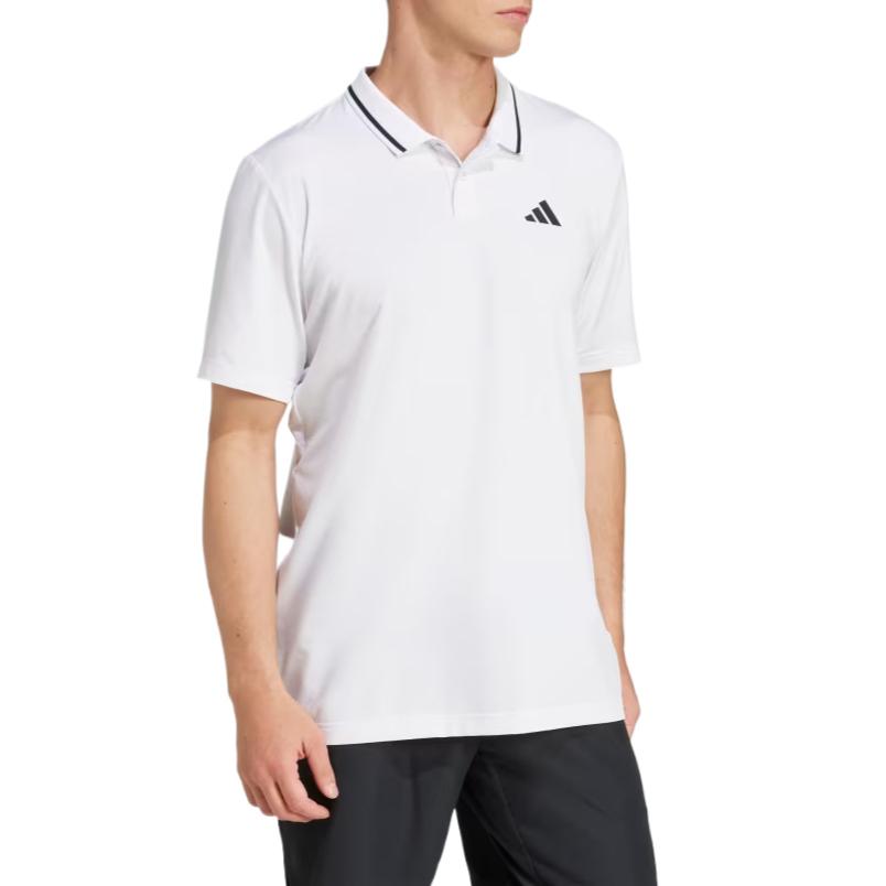 Free Shipping With AdiClub Club Tennis Climacool Piqué Polo Shirt Adidas, белый — фото 4