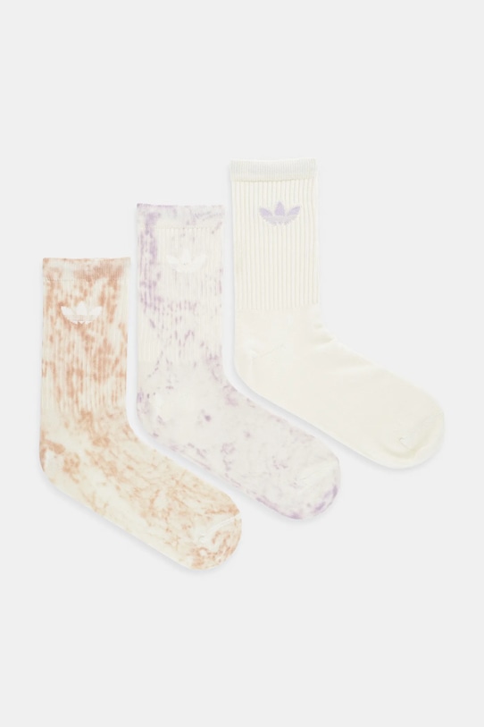 

Носки Tie Dye Cr S 3 пары Adidas Originals, бежевый