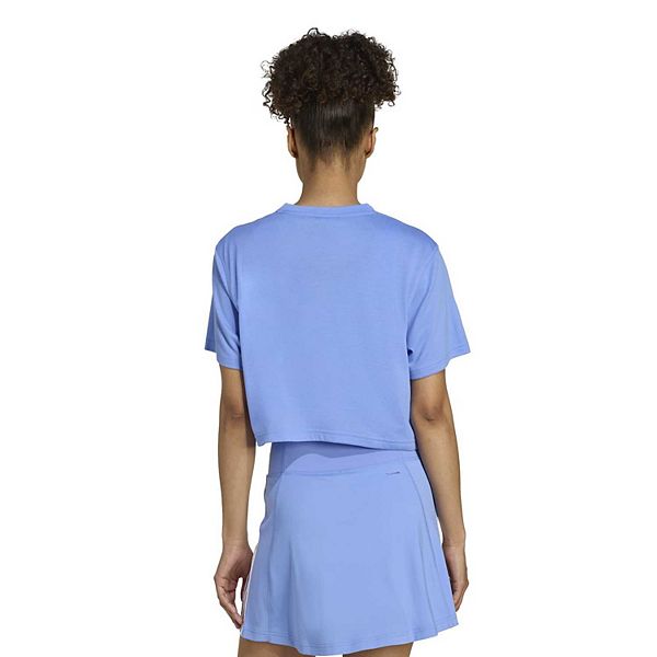 Женская футболка boxy t-shirt Adidas, Blue Fusion — фото 2