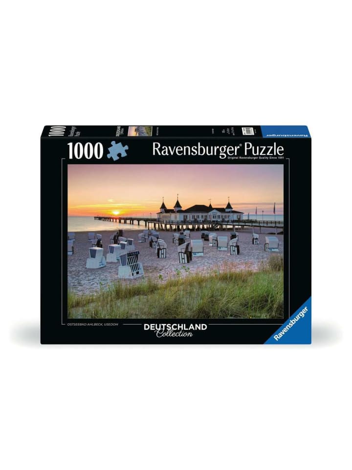 

Пазл Ravensburger из 1000 деталей, балтийский курорт Ахльбек, Узедом, в цвете
