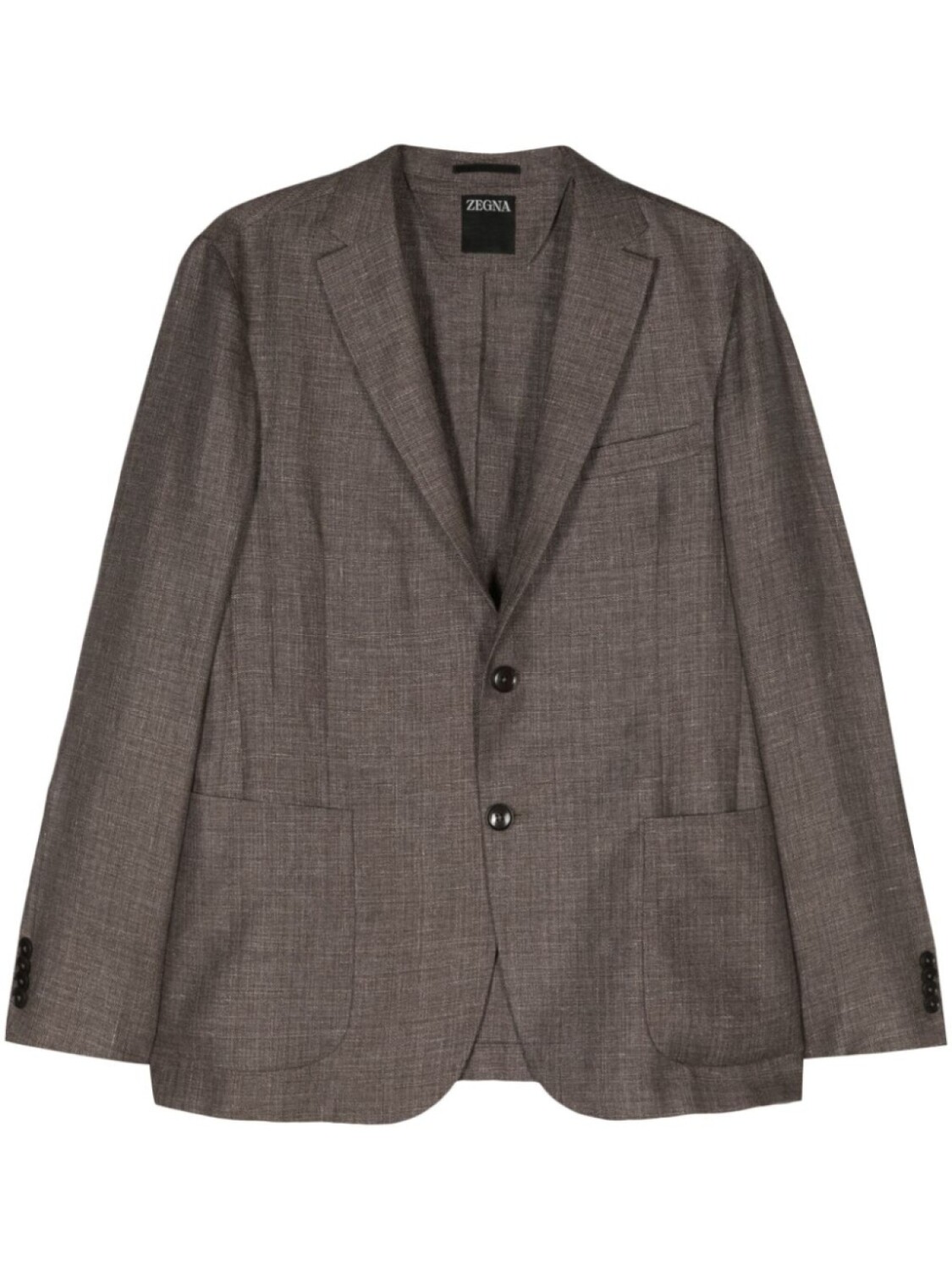 

Zegna льняной пиджак, коричневый