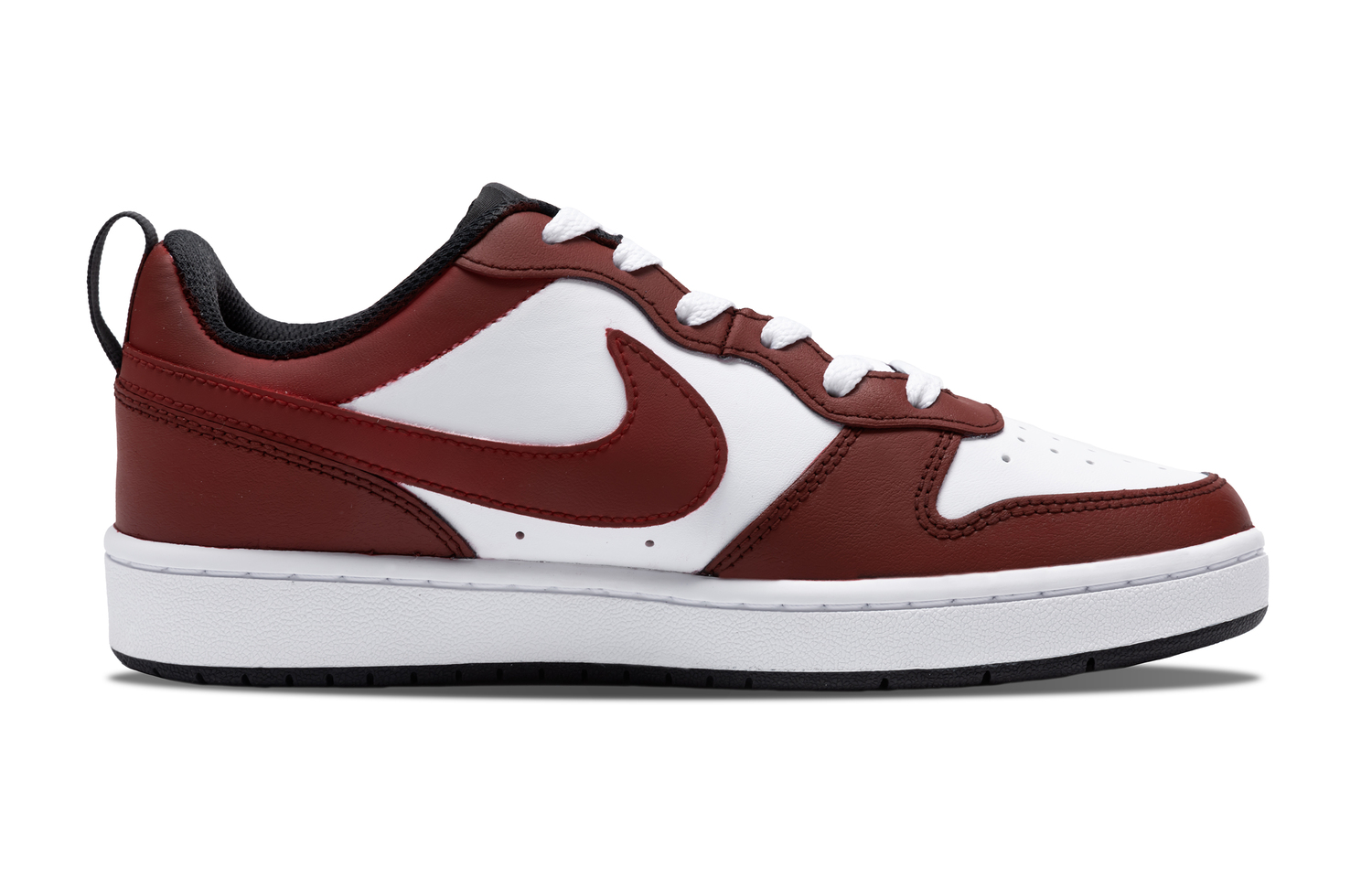 Court Borough Low2 Burgundy Dream противоскользящие износостойкие низкие детские скейтбординг кроссовки burgundy для подростков Nike, Burgundy — фото 4