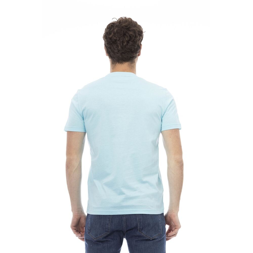 

Хлопковая мужская футболка Baldinini Trend, цвет Light Blue