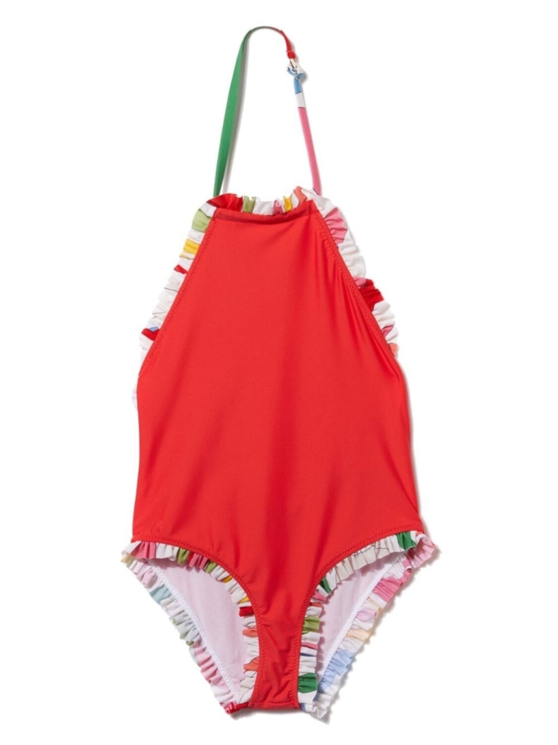 

PUCCI Junior купальник с оборками, красный