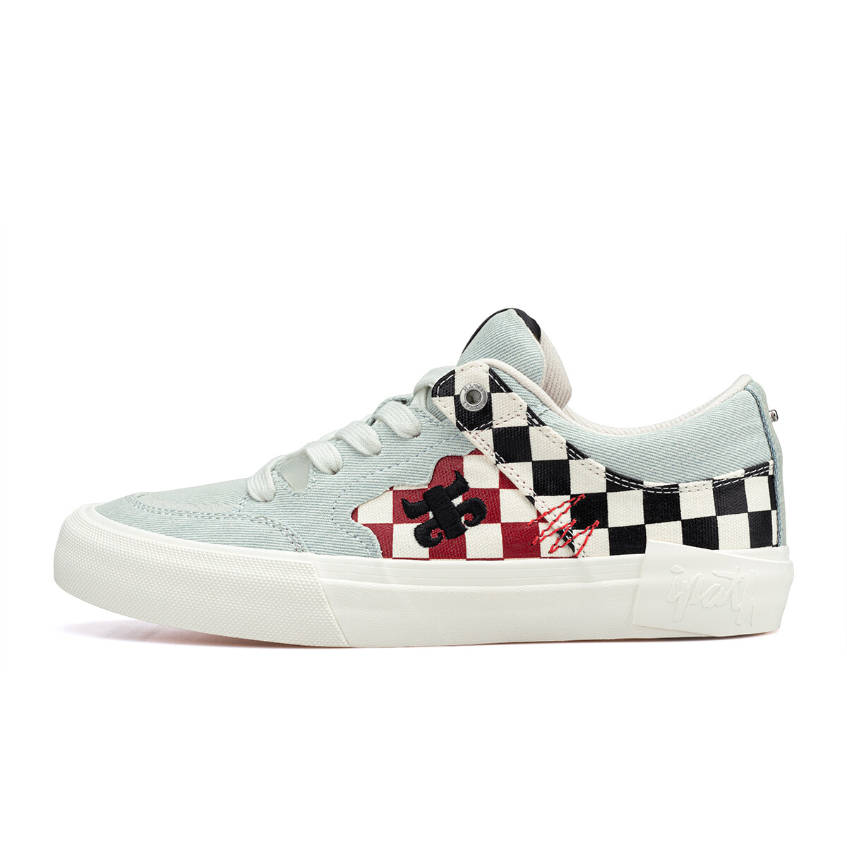 

Кроссовки IPATH Skateboarding Shoes Unisex Low-top White/Red/Black, синий