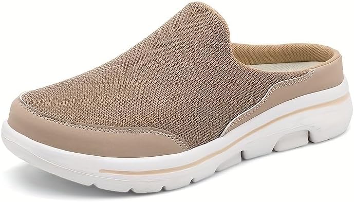 

Мужские слипоны-мюли Полупроспортивные кроссовки, повседневная обувь для прогулок на улице, кроссовки без задника, обувь с открытой пяткой Hhhchpm, хаки