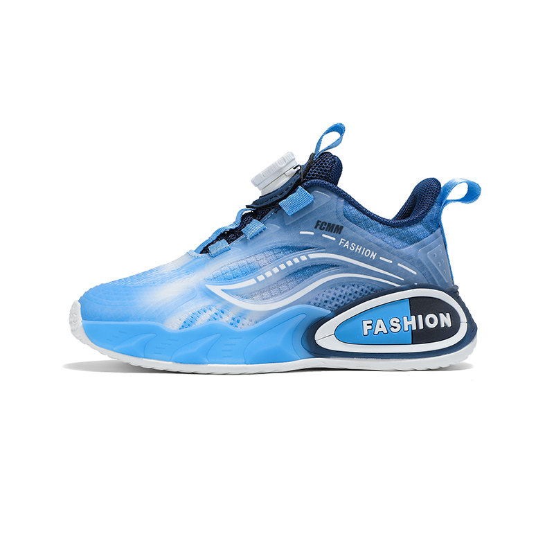

Нескользящие, легкие, амортизирующие, низкие повседневные кроссовки для детей FCMM, черный/синий
