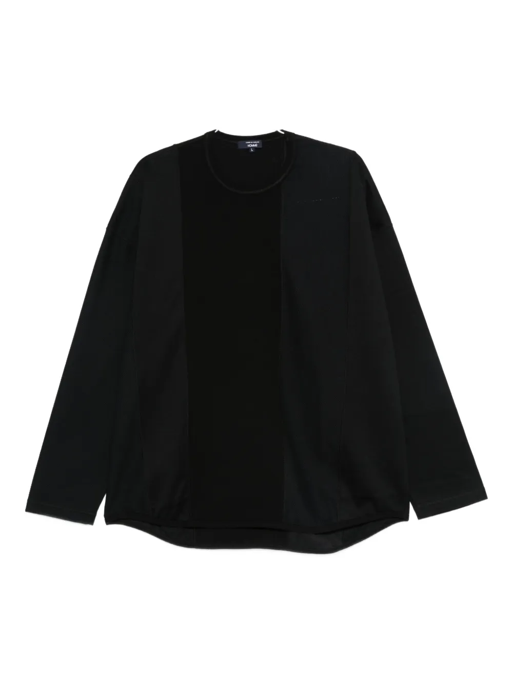 

Свитер с панелями и длинными рукавами Comme des Garçons Homme, черный