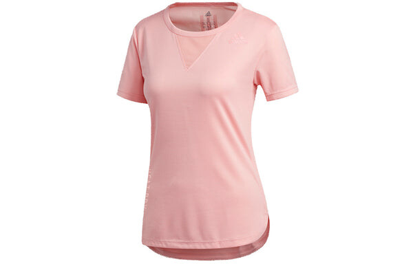 Футболка (WMNS) Adidas Training 3-Stripes Tee HEAT.RDY Pink, розовый — фото 2