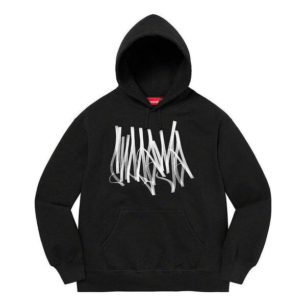 

Толстовка tag hooded sweatshirt 'black white' Supreme, черный