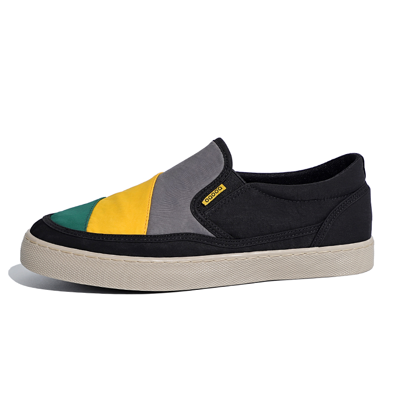 

Легкие и дышащие низкие мужские кроссовки для скейтбординга Baoda, Black Khaki