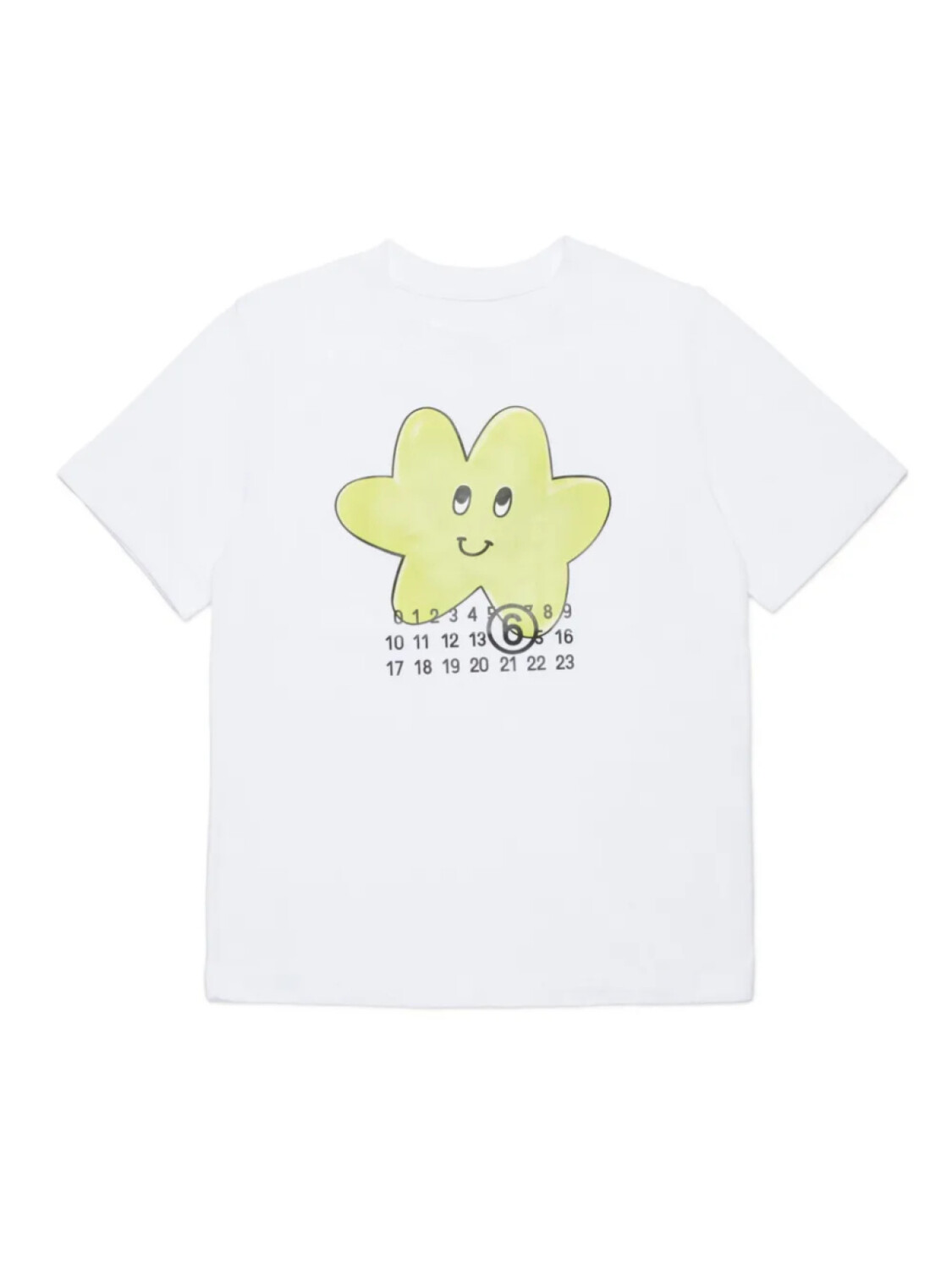 

MM6 Maison Margiela Kids футболка Numbers, белый