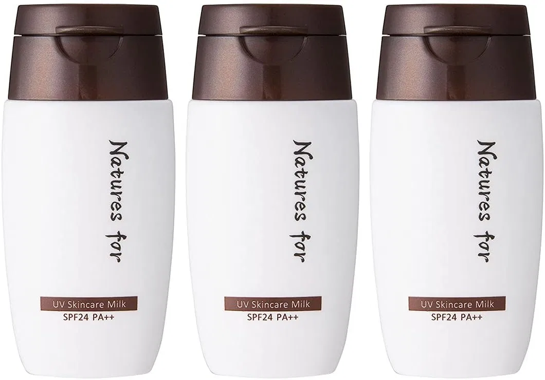 Солнцезащитный крем-молочко для лица и тела SPF24 PA++ Natures for 30 мл, набор 3 шт