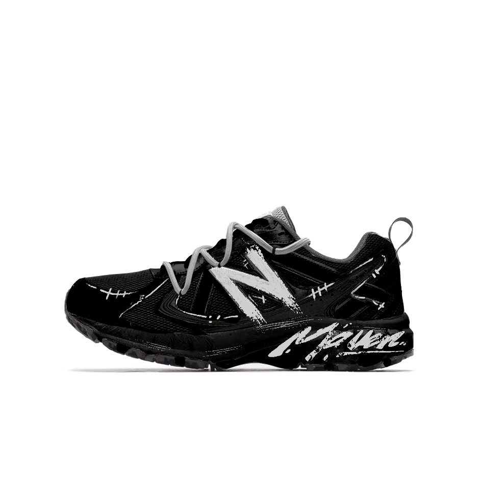

New Balance Кроссовки для бега NB 410 V5 с амортизацией, устойчивые к истиранию, с поддержкой, терморегуляцией, низкие, unisex, silver black