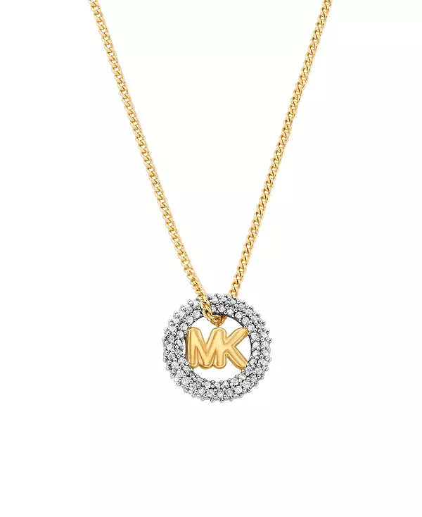 

Ожерелье с подвеской-логотипом Pavé Michael Kors, gold