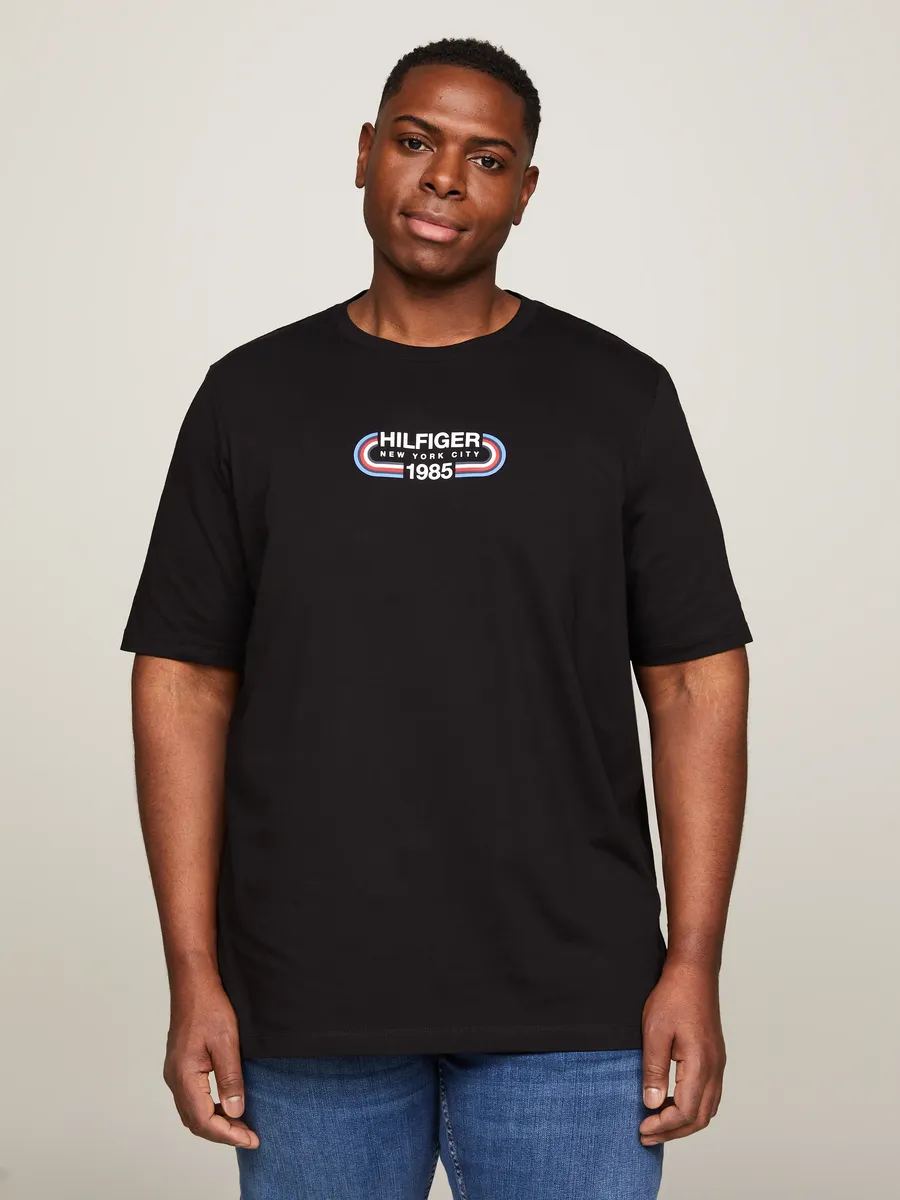 

Футболка Tommy Hilfiger Big & Tall "BT-HILFIGER TRACK GRAPHIC TEE-B", большие размеры, черный