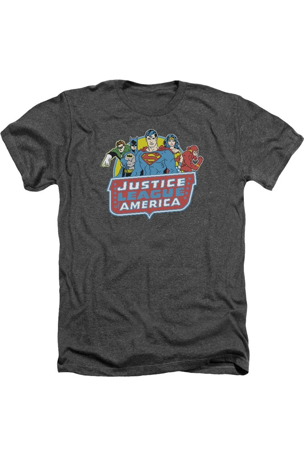 

DC Comics 8 Bit League Adult Heather футболка / футболка Gildan, цвет charcoal