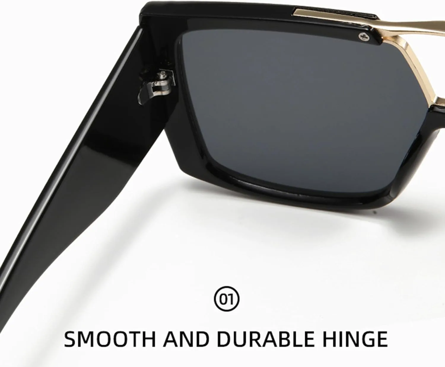 

bullabulling Ретро-модные квадратные солнцезащитные очки-пилот для женщин и мужчин, классические винтажные очки 70-х годов с увеличенным двойным мостиком, White