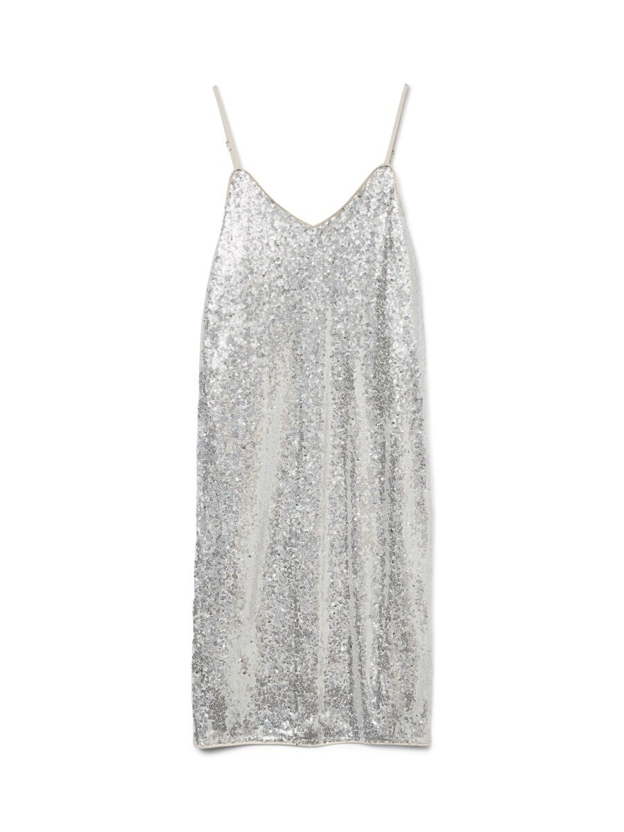 

Мини платье Hoermanseder x About You Top, серебряный