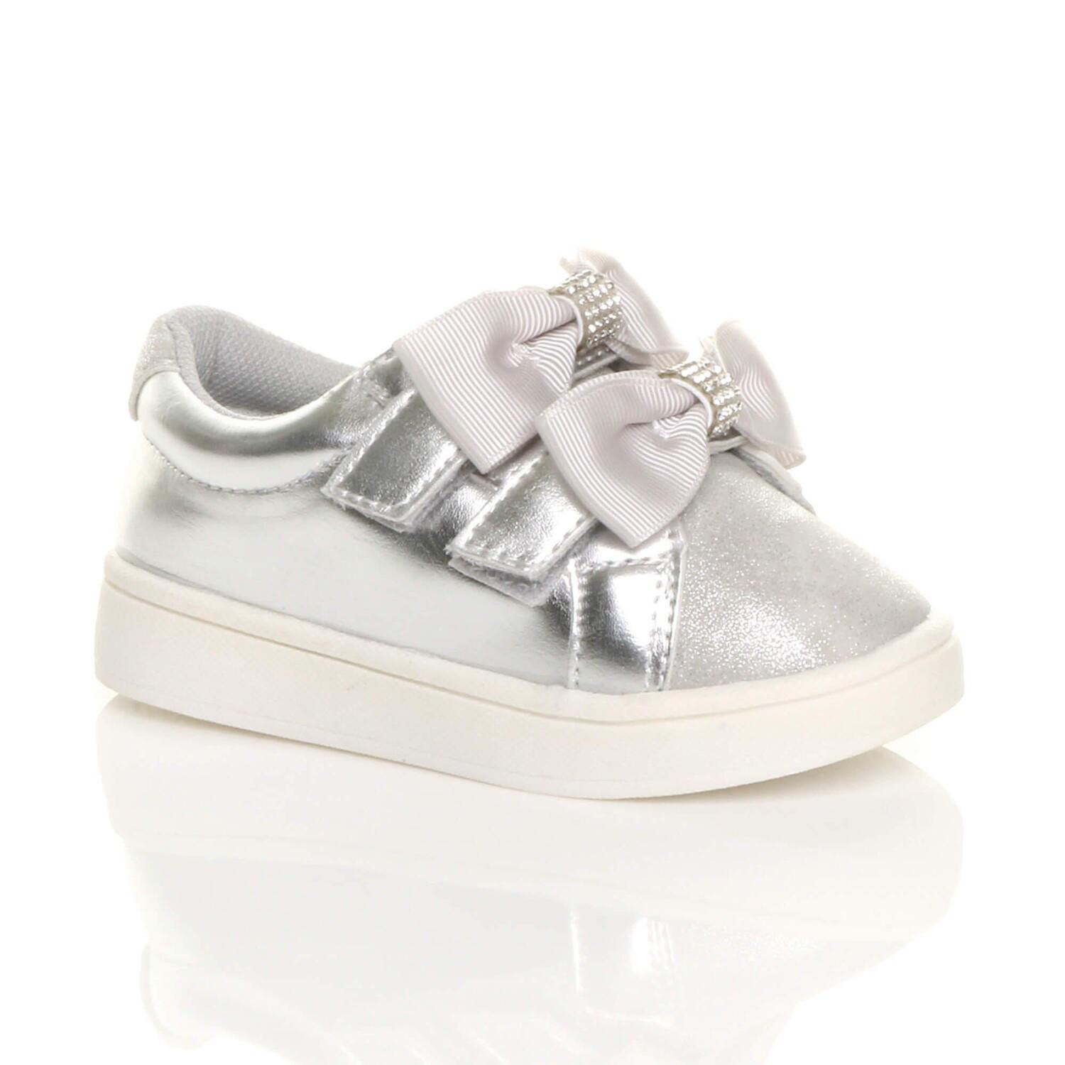 

Кроссовки на плоском каблуке с закрытым бантом AJVANI, серебро, Серый, Кроссовки на плоском каблуке с закрытым бантом AJVANI, серебро