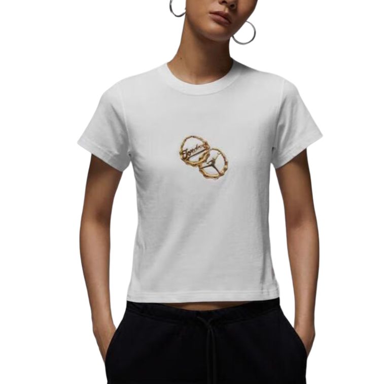 

Jordan Футболка женская белая, Белый, Jordan Футболка женская белая