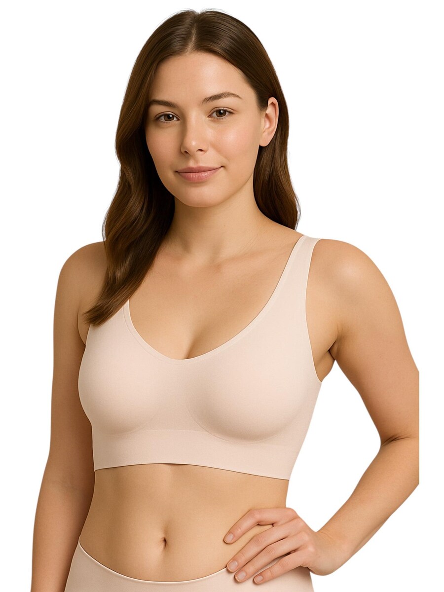 

Спортивный бюстгальтер-бралетт fashionshowcase, бежевый