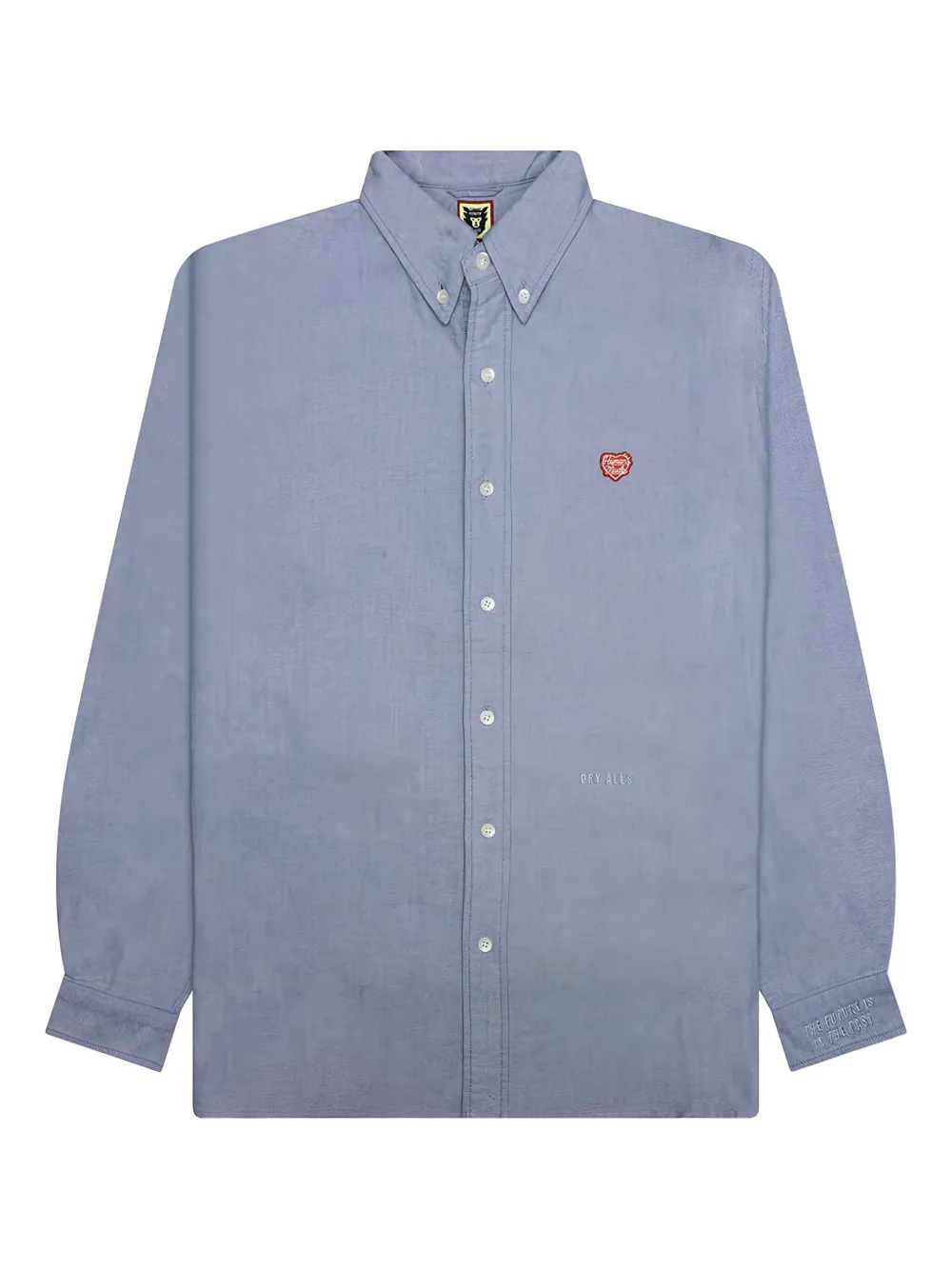 

Рубашка с вышитым сердцем Human Made, синий