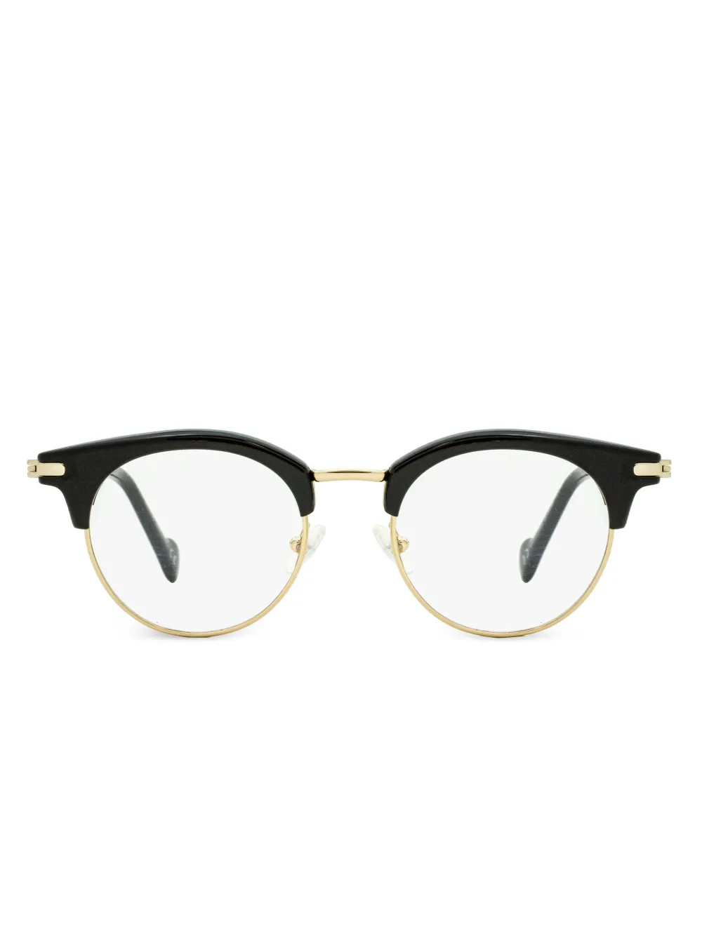 

Очки в круглой оправе Moncler Eyewear, черный