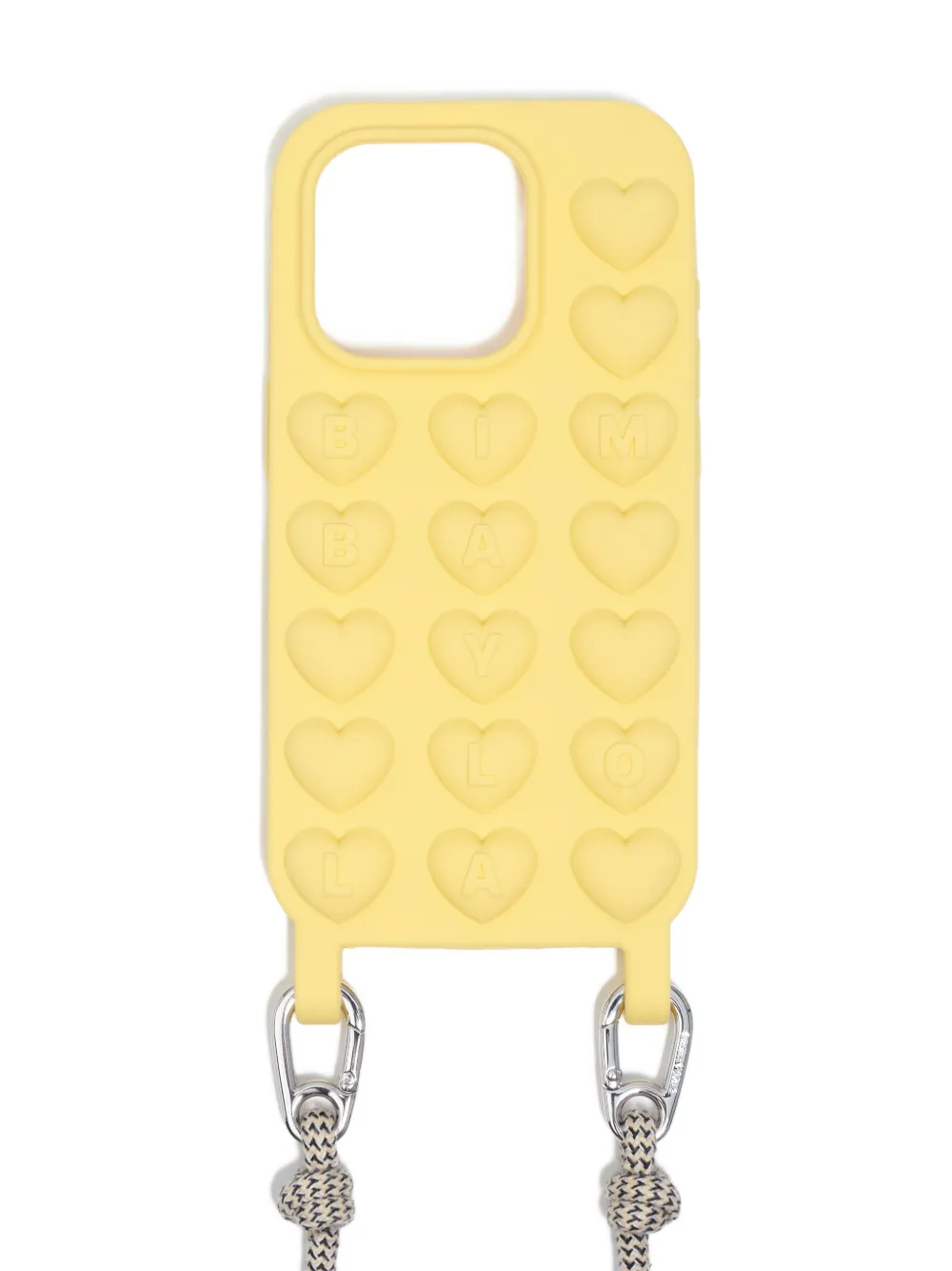 

Чехол для iPhone 16 Pro с декором в форме сердца Bimba Y Lola, желтый