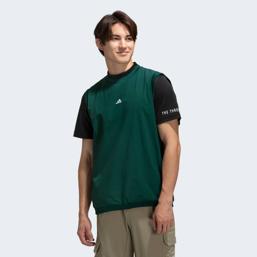 Футболка с коротким рукавом 2-в-1 Adidas, black