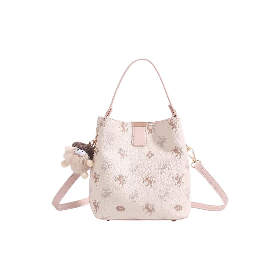 

PAYOT Сумка женская из микрофибры и искусственной кожи белая розовая