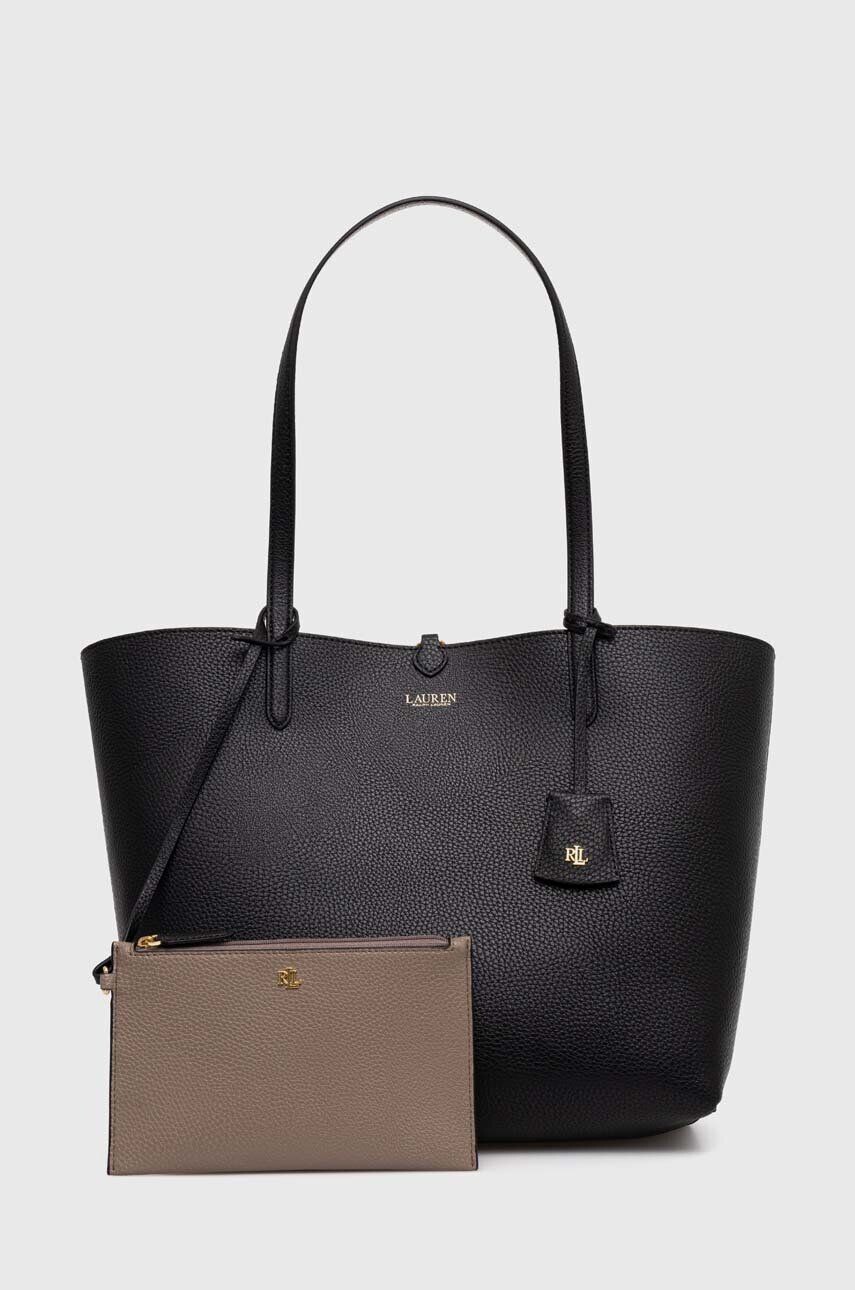 

Двусторонняя сумка Lauren Ralph Lauren, черный