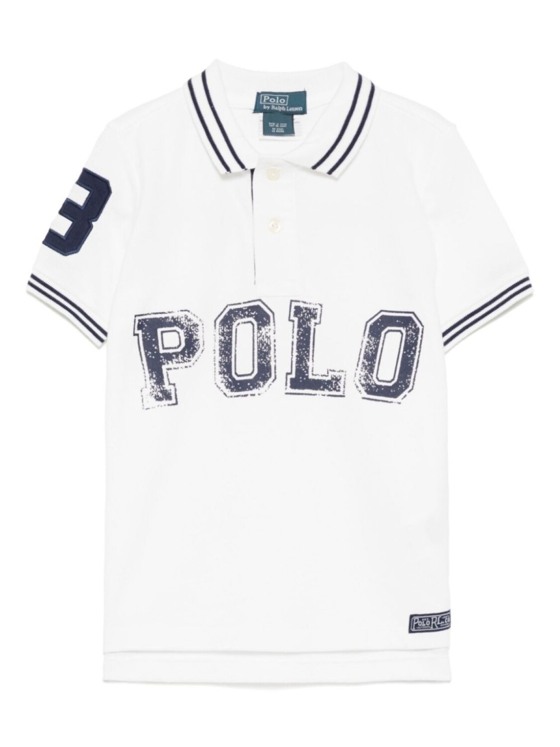 

POLO RALPH LAUREN KIDS рубашка поло с логотипом, белый
