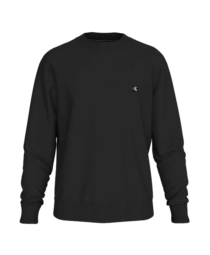 

Свитер в рубчик с круглым вырезом Calvin Klein Jeans, черный