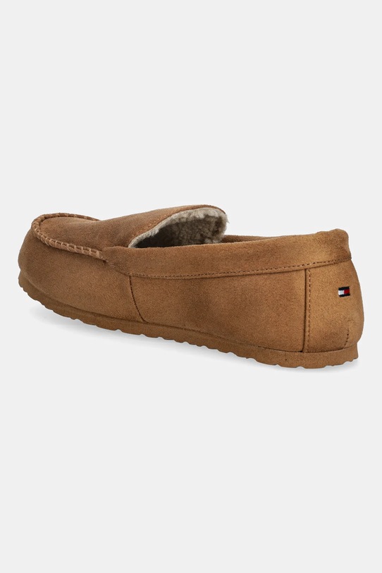 Тапочки HILFIGER M SDE DRIVER HOUSE SHOE Tommy Hilfiger, коричневый — фото 3