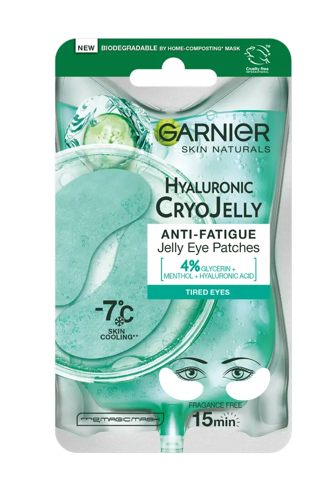 

Увлажняющая гелевая маска для глаз Garnier Hyaluronic Cryo Jelly, 5 гр