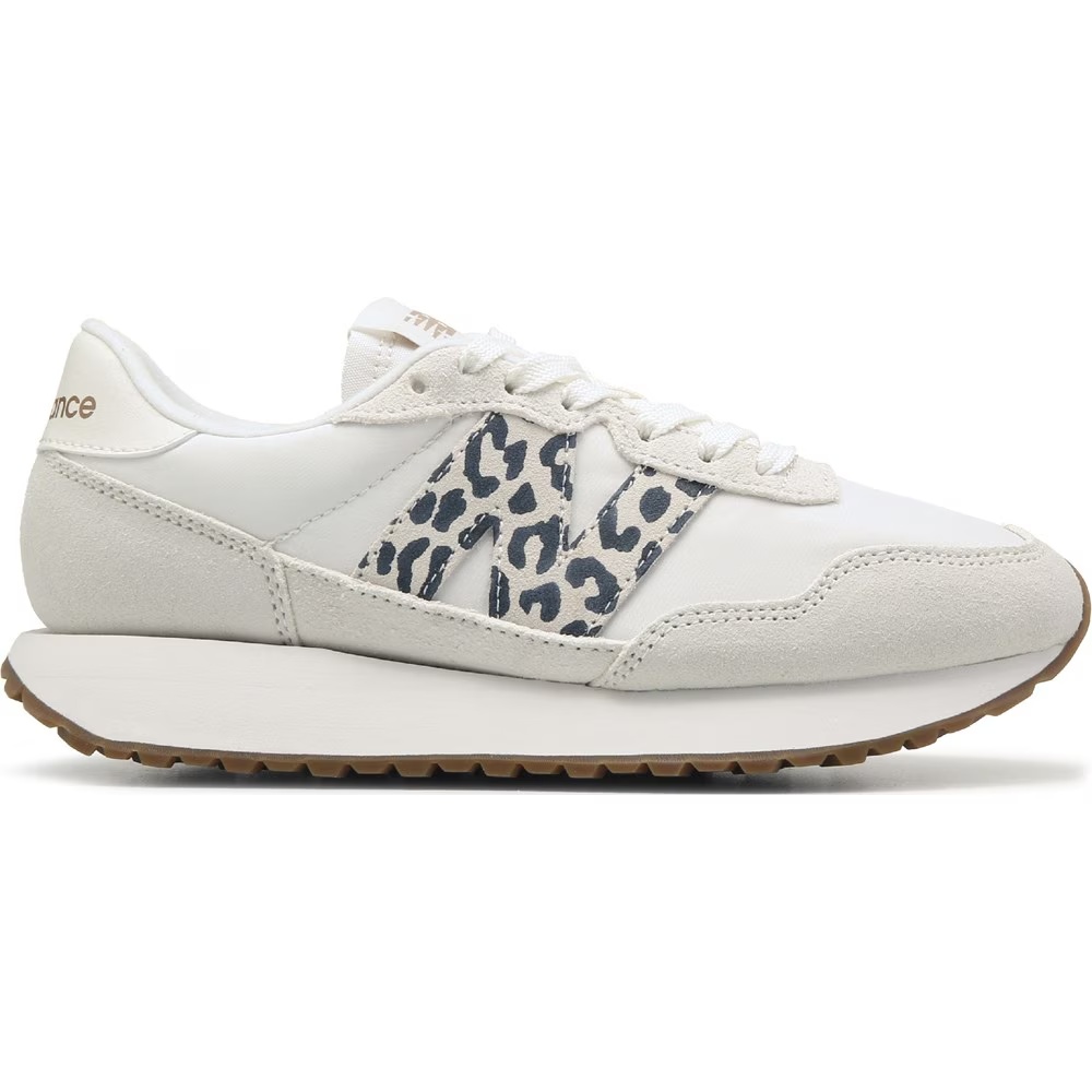 Кроссовки 237 retro New Balance, white/leopard/gum — фото 2