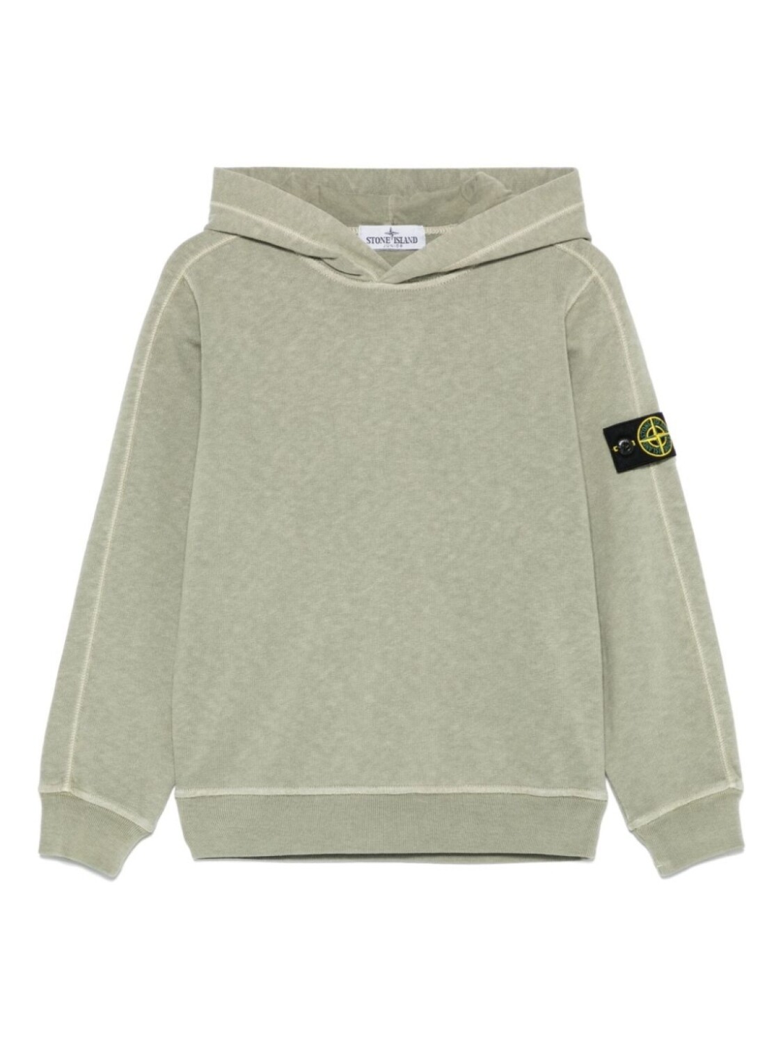 

Stone Island Junior худи с нашивкой Compass, зеленый