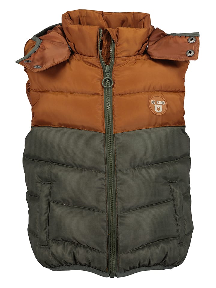 

Blue Seven Стеганый жилет цвета хаки/светло-коричневый