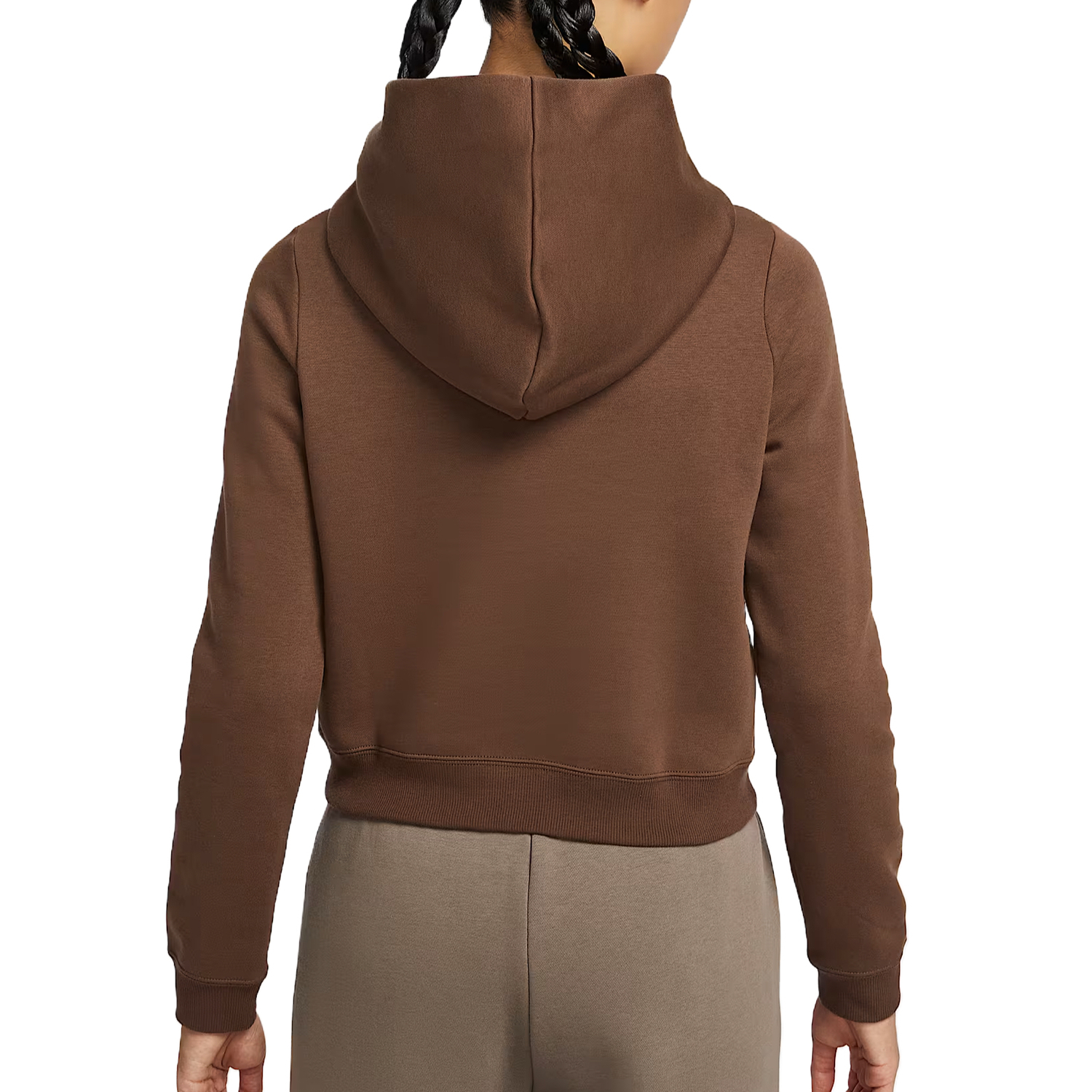 Спортивный свитшот Phoenix Fleece женский Nike, коричневый — фото 3