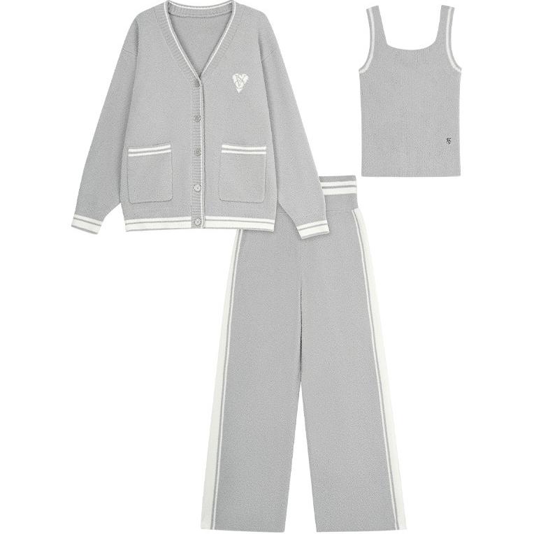 

Пижамный комплект The Mix для женщин Flint Gray Victoria's Secret, серый