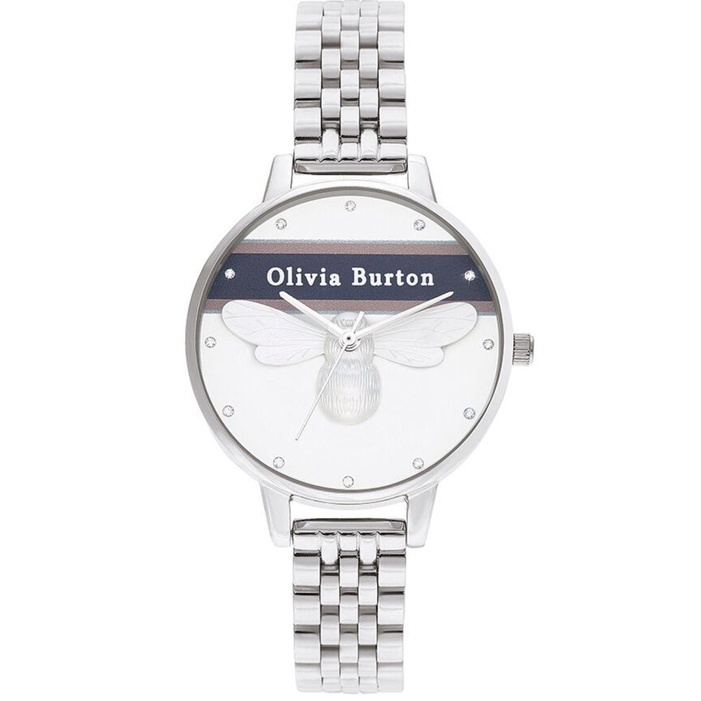 

Часы из серебристой стали Olivia Burton